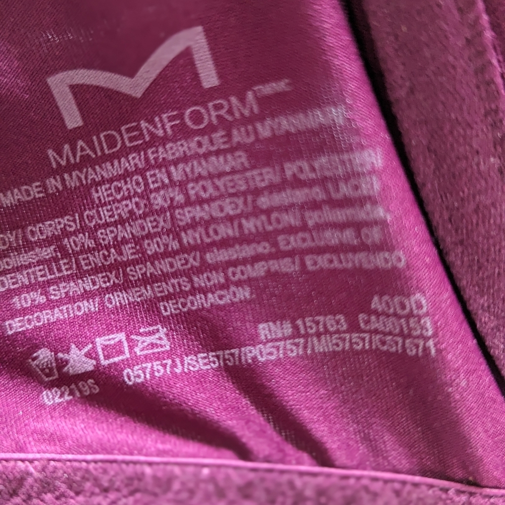 Maidenform purple bra size 40DD - Picture 5 of 6